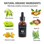 YURHERSU 30ml New Facial Hair and Beard Growth Oil Is Suitable for Men's Thick, Soft, Smooth, Nutritious Beard Oil Beard Care